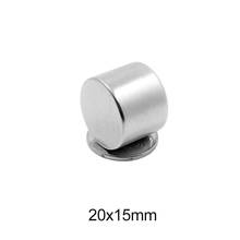 1/2/5/10pcs 20x15 mm Strong Permanent Magnet 20mmx15mm Bulk Round Magnets 20x15mm Disc Neodymium Magnet sheet 20*15 mm N35 2024 - buy cheap