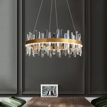 Postmodern light luxury crystal chandelier home living room dining room model room designer lamp 2024 - buy cheap