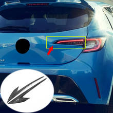 ABS Carbon Fibre 2019 Hatchback Car Tail Lights Lamps Eyebrow Decoration Strips Cover Trim for Toyota Corolla E210 Accessories 2024 - buy cheap