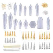 1 Set Crystal Epoxy Resin Mold Pendulum Casting Silicone Mould Handmade DIY Crafts Earring Necklace Pendent Jewelry Making Tools 2024 - buy cheap