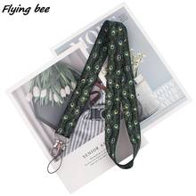 Flyingbee-cordón con forma de pluma de pavo real para teléfono móvil, cordón de identificación creativo, para llaves, accesorios para el cuello, X1622 2024 - compra barato