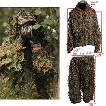 3D Tactical Sniper Set Kits Universal Camouflage Suits Woodland Clothes Adjustable Size Ghillie Suit For Hunting Army Military 2024 - buy cheap