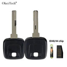 OkeyTech-carcasa de llave de coche con Chip ID48/ID44 para VOLVO S40, V40, S60, S80, XC70, Chip transpondedor, cubierta sin botón de llave, hoja HU56R sin cortar 2024 - compra barato