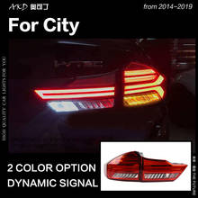 AKD Car Styling for Honda City Tail Light 2014-2019 City LED Tail Lamp LED DRL Dynamic Signal Brake Reverse auto Accessories 2024 - buy cheap