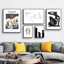Quadros de pintura abstrata para parede, arte de design moderno, pôsters e impressões, quadros para sala de estar, decoração de casa 2024 - compre barato