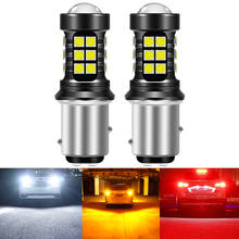 2X P21W led 1156 T20 W21/5W 7443 P21/5W 1800LM W21W Car Bulb 7440 BA15S BAY15D PY21W Auto DRL Light White 1157 LED Brake Light 2024 - buy cheap