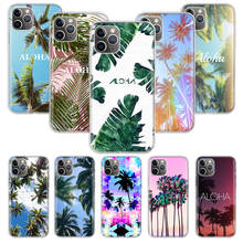 Green Venice Aloha Palms Printed Trees Phone Case For Apple iPhone 11 13 12 Pro XS Max XR X 7 8 6 6S Plus Mini 5 5S SE Soft Back 2024 - buy cheap