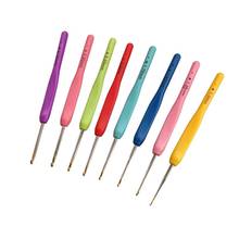 Colorful aluminum croche needle kit weave tools Crochet hooks so weave Set of knitting needles Hooks and knitting accessories 2024 - buy cheap