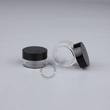 50pcs/lot Promotion 5g Plastic Cream jars Small Sample Container 5ml With Black Cap Empty Mini Refillable Cosmetic Bottles 2024 - buy cheap