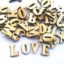 100pcs/lot DIY Handmade Numbers And Letters Alphabet Wood Chips Wood Beads Environmental Friendly Wood Block Teaching Materials 2024 - buy cheap