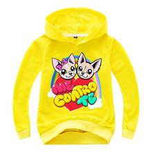 Sudadera con capucha para niños, ropa de Hip-Hop, abrigos para niñas pequeñas de 2 a 16 años, envío directo 2024 - compra barato