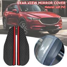 2x Car Auto Side Mirror Rain Visor Snow Guard Carbon Fiber Look Weather Shield Reduce Dust Attached To The Mirror Sunny Weather 2024 - buy cheap