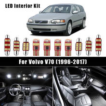 White Error Free Canbus LED Interior Reading Dome Map Light Kit For Volvo V70 License Plate Lamp Car Accessories (1996-2017) 2024 - buy cheap