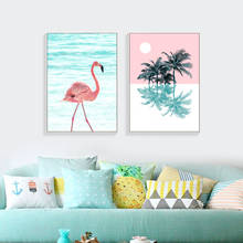 Pink Flamingo Canvas Prints Nordic Posters And Prints Canvas Painting Art Cuadros Decoracion Wall Art Poster Painting Unframed 2024 - buy cheap