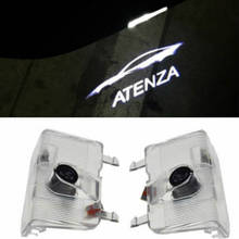 Беспроводной светодиодный дверной светильник JURUS 2 шт., проектор логотипа для Mazda 6 Atenza 2014-2018, лазерный дверной проектор с логотипом, призрак, теневой светильник 2024 - купить недорого