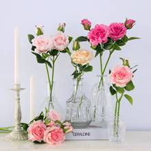 10Pcs Single Branch Rose Artificial Flowers Decorations Wedding Flower Wall Photography Silk Flowers for Home Decoration Roses 2024 - compra barato