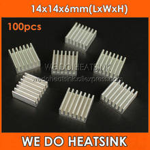 WE DO HEATSINK 100pcs 14x14x6mm Extruded Aluminum Radiator Extrusion Aluminium Heatsink For LM2596 LM2577 LM2576 2024 - buy cheap