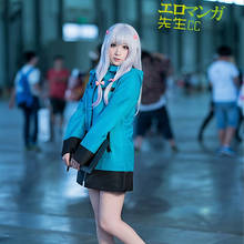 High Quality Eromanga Sensei Anime Cosplay Halloween Costume Women's Izumi Sagiri Cosplay Full Set Wig Clothing 2024 - buy cheap