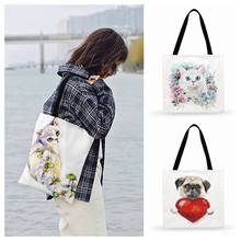 Foldable Shopping Bag Beach Bag Adorable Cartoon Panda Illustration Print Tote Bag For Women Casual Tote Ladies Shoulder Bag 2024 - buy cheap