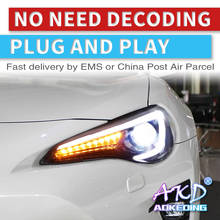 AKD-Lámpara de cabeza de estilo de coche para Subaru BRZ, faros delanteros 2012-2018 FT86 GT86 LED, señal DRL Hid Bi Xenon, accesorios para automóviles 2024 - compra barato