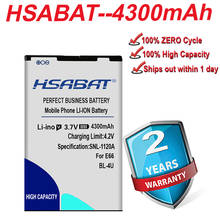 HSABAT 4300mAh BL-4U Battery for Nokia E66 3120C 6212C 8900 6600S E75 5730XM 5330XM 8800SA 8800CA 2024 - buy cheap