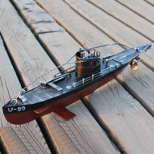 World War II German hunting U-99 iron submarine model Creative window decoration Submarine toy gifts, military fans collection 2024 - buy cheap