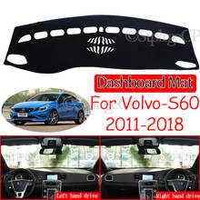 Tapete antiderrapante para painel de volvo, para modelos s60 2011 2012 2013 2014 2015 2016 2017, 2018 2024 - compre barato