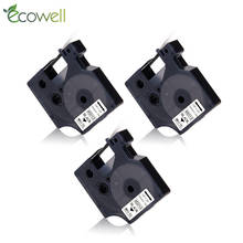 Ecowell Black on White for 12mm Dymo D1 45013 label tape compatible for Dymo Label Manager Maker 210 450 LM160 LM280 120P 150 2024 - buy cheap