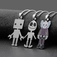 Collar de moda para hombre, colgante sencillo de estilo hip hop, robot callejero salvaje 2024 - compra barato