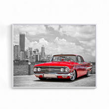 Wall Art Retro Car Poster Vintage Black White Modern Minimalist Wall Pictures Wall Art for Living Room Home Decor (No Frame) 2024 - buy cheap