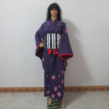 Rurouni Kenshin Kamiya Kaoru Print Kimono Cosplay Costume Lolita Cosplay Costume Customize Any Size 2024 - buy cheap