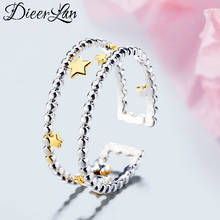 Anéis de estrela de camada de cor prata punk para mulheres anel antigo presentes de natal jóias 2020 2024 - compre barato