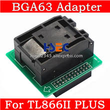Adaptador de enchufe BGA63 para XGecu TL866II Plus, Minipro TL866CS, TL866A, programador USB BIOS, adaptadores NAND 08 TSOP48, Envío Gratis 2024 - compra barato