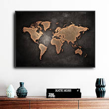 Mapa de ciudad del mundo Retro abstracto, lienzo de arte impreso, cuadro de pared, imagen moderna para oficina, sala de estar, estudio, decoración del hogar, póster 2024 - compra barato