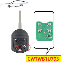 QWMEND CWTWB1U793 4 Buttons Car Remote Key For Ford Escape Fiesta Focus Transit Connect C-Max Car Key 4D63 Chip 315MHz 2024 - buy cheap