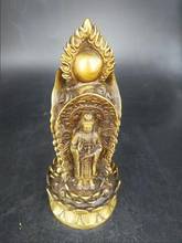 Estatua de cobre hecha a mano, budista chino, tres lados, Avalokiteshvara 2024 - compra barato