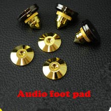 HIFI audio amplifier cd speaker shock absorber foot nail foot pad pure copper gold-plated shock absorber bracket 2024 - buy cheap