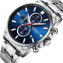 Curren 8368 Chronograph Men Sport Watch Male Stainlss Steel Date Quartz Watches Mens Luxury Brand Waterproof Relogio Masculino 2024 - buy cheap