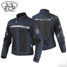 SSPEC Classic style Denim mesh Motorcycle Jacket racing suit with protective equipment Outdoor leisure cycling Jean Jacket coat 2024 - buy cheap