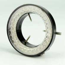 Fonte de luz roxa uv para microscópio, 60 leds, iluminador de anel com adaptador 220v ou 110v 2024 - compre barato