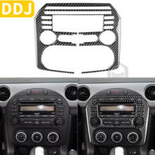 For Mazda MX-5 Miata CD Radio Panel Navigation Display Frame Carbon Fiber Cover Sticker 2009-15 MX5 Roadster Car Accessories 2024 - buy cheap