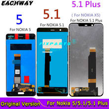 For Nokia 5.1 LCD Display Touch Screen Digitizer TA 1024 1027 1044 1053 1008 1030 1109 For Nokia 5 5.1 Plus LCD X5 Screen 2024 - buy cheap
