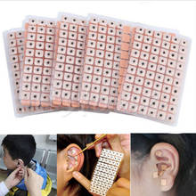 Adesivos para massagem de orelhas 600 segundos, imãs de massagem de ponto de ouvido, sementes banhados, adesivo de agulha para terapia auricular 2024 - compre barato
