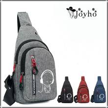 Bolso de pecho luminoso oxford para hombre y mujer, bolsa pequeña de mensajero salvaje, bandolera de un solo hombro, antirrobo, informal 2024 - compra barato