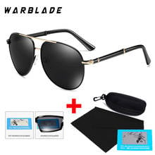 WarBLade Brand Polarized Sunglasses Men Classic Alloy Frame Pilot Sun Glasses Male Vintage Oval Driving Goggles Oculos With Box 2024 - buy cheap