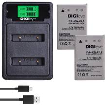 Cargador USB Dual para Nikon, baterías EN-EL5 ENEL5 + LCD, Coolpix 3700 4200 200 P80 P90 P100 P510 P520 P530 P5000 P5100, 2 uds. 2024 - compra barato