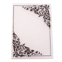 10.5x14.8 Flower Lace Embossing Folders Plastic For Scrapbooking DIY Template Fondant Cake Photo Album Card Making 2024 - buy cheap