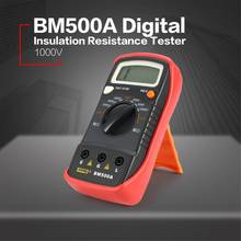 Bm500a-medidor digital de resistência, 1000v, alcance automático, medidor ohm, multímetro, voltímetro, indicação led 2024 - compre barato