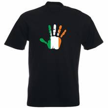 Повседневная мужская футболка из 100% хлопка, креативная Мужская футболка с коротким рукавом, с надписью «ирландский флаг» 2024 - купить недорого
