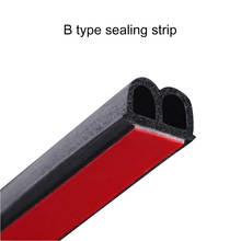 B Type 2M 3M Adhesive Car Door Sealing Strip Sound Insulation Weatherstrip Edge Trim Noise Insulation For Car Rubber Door Seal 2024 - buy cheap